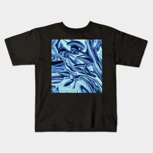 Brain Freeze - Abstract Acrylic Pour Painting Kids T-Shirt